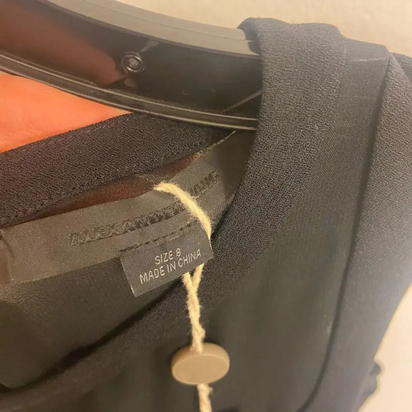 Alexander Wang Mesh Combo Tank Dress Black Size 8 - Picture 6 of 8